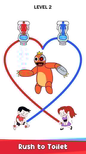 Screenshot Toilet Rush Race: Draw Puzzle