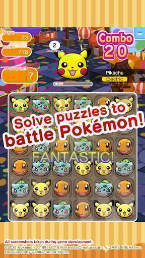 Screenshot Pokémon Shuffle Mobile